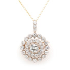 Ogden of Harrogate Jewellery Victorian 18ct Yellow Gold Diamond Target Brooch/Pendant