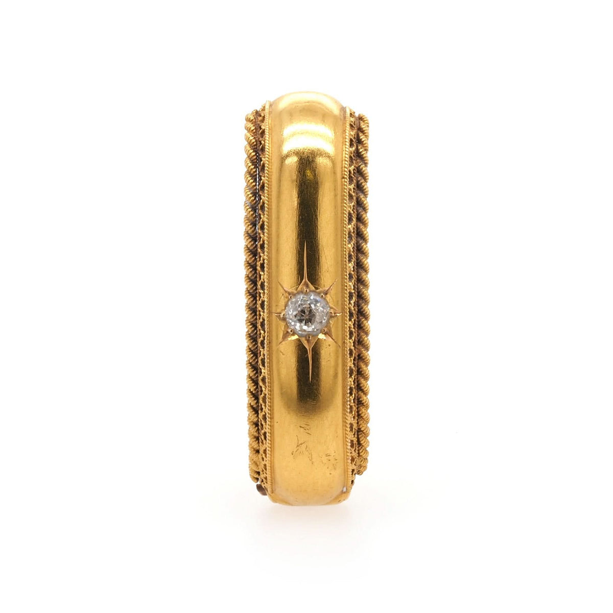 Ogden of Harrogate Jewellery Victorian 18ct Yellow Gold Scarf Clip