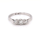 Ogden of Harrogate Jewellery Vintage Platinum Three Stone Diamond Ring