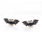 Ogden of Harrogate Mens Accessories A Pair of Silver Enamel Bat Cufflinks