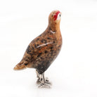 Ogden Of Harrogate Silverware Homewares Gifts Silver and Enamel Mini Grouse Ornament
