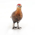 Ogden Of Harrogate Silverware Homewares Gifts Silver and Enamel Mini Grouse Ornament