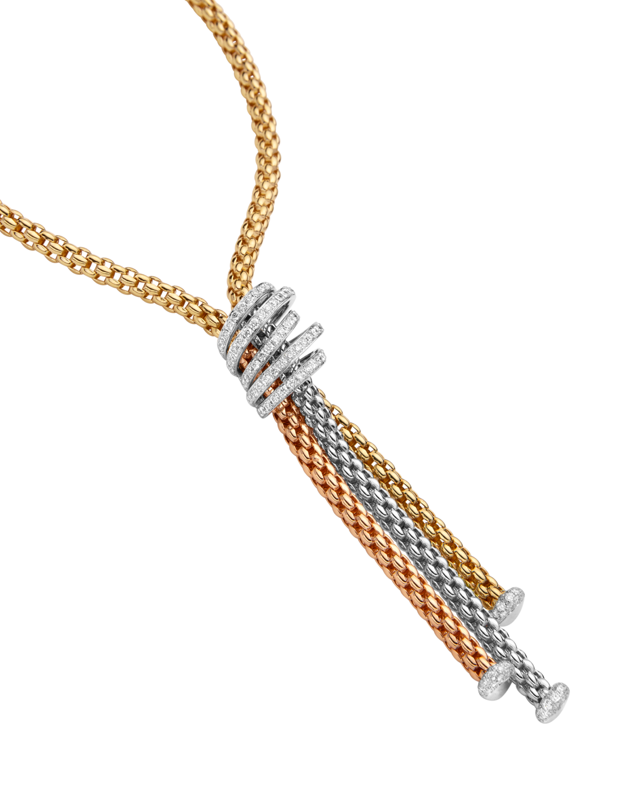 Ogden Of Harrogate Solo Collection Lariat with Diamond Pave'