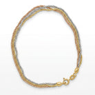 Ogden Of Harrogate Vintage Jewellery 3 Tone 3 Chain Bracelet, 18cm