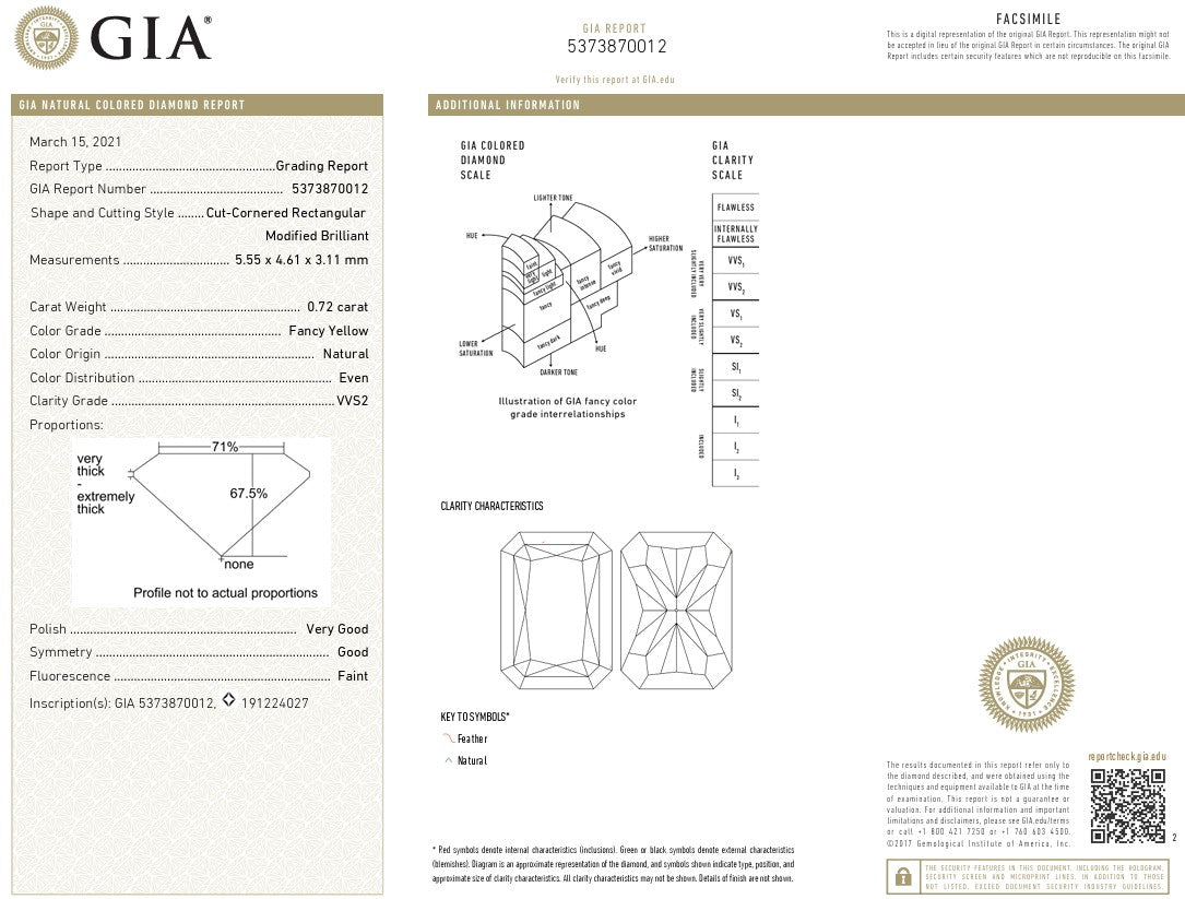 Ogden Of Harrogate Vintage Jewellery A Fancy Yellow Diamond Three Stone Ring in 18ct Yellow and White Gold