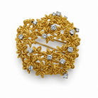 Ogden Of Harrogate Vintage Jewellery A Pair of Antique Clip on earrings and Brooch, Diamond Set