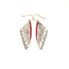 Ogden Of Harrogate Vintage Jewellery A Pair of Ruby and Diamond Butterfly Earrings