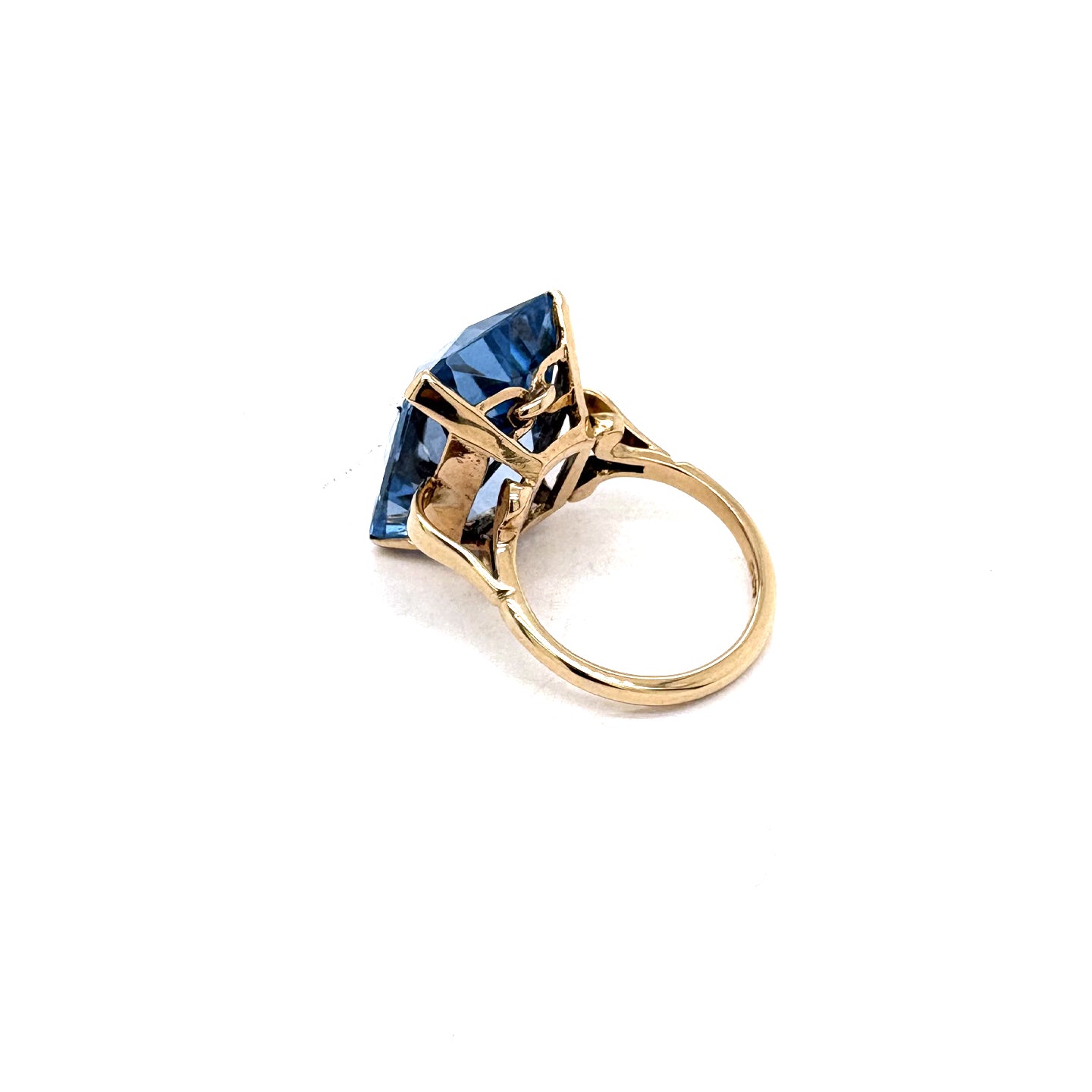 Ogden Of Harrogate Vintage Jewellery A Topaz 9ct Gold Cocktail Ring