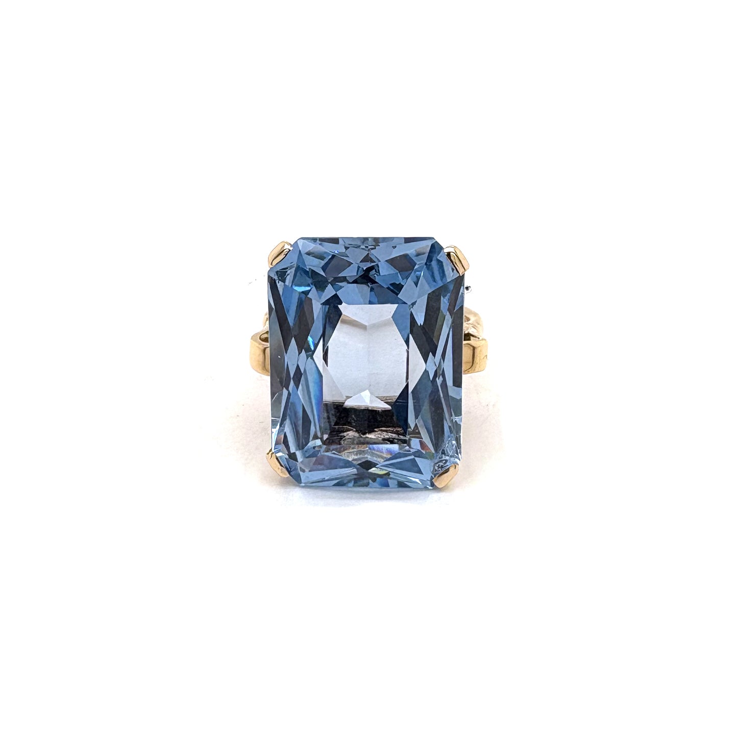Ogden Of Harrogate Vintage Jewellery A Topaz 9ct Gold Cocktail Ring