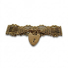 Ogden Of Harrogate Vintage Jewellery An 18ct Yellow Gold Wide Gate Bracelet with Padlock Clasp