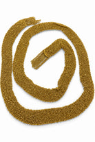 Ogden Of Harrogate Vintage Jewellery An 18ct Yellow Gold Woven Long Necklace with Fringe Ends