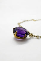 Ogden Of Harrogate Vintage Jewellery An Edwardian, 15ct Yellow Gold Siberian Amythist and Seed Pearl Necklace
