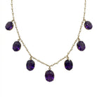Ogden Of Harrogate Vintage Jewellery An Edwardian, 15ct Yellow Gold Siberian Amythist and Seed Pearl Necklace