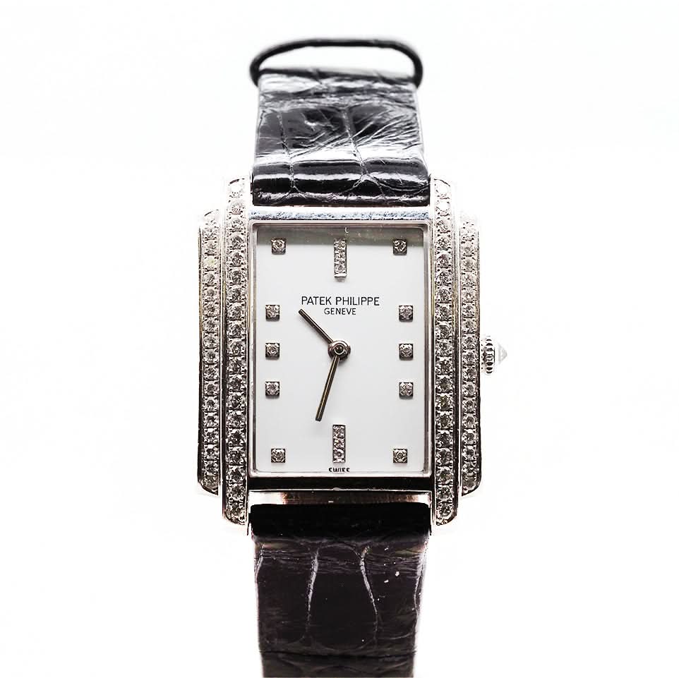18ct White Gold Patek Philippe "Gondolo" Diamond Set Dress Watch Ogden Of Harrogate 18ct White Gold Patek Philippe "Gondolo" Diamond Set Dress Watch Ogden Of Harrogate