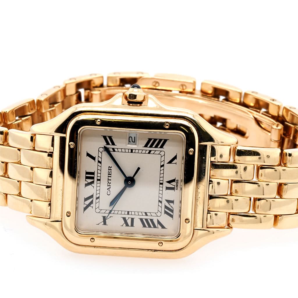 Cartier 18ct Gold Panthère Medium Model Quartz Date Bracelet Watch