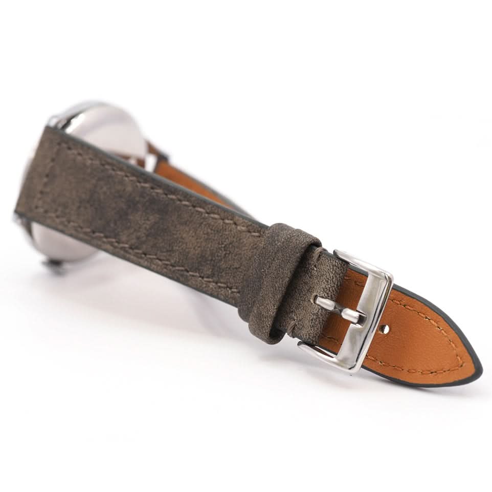 Ogden Vintage Watches Luxury Watch Omega Vintage Manual Wind Watch – Stainless Steel, Grey Leather Strap