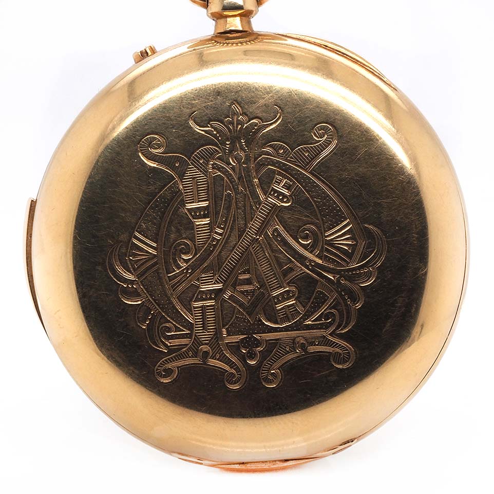 Ogden Vintage Watches Ogden Vintage Watch 18ct Yellow Gold Rare Fine Minute Repeater Full Hunter Pocket Watch – Moonphase & Leap Year | London 1886