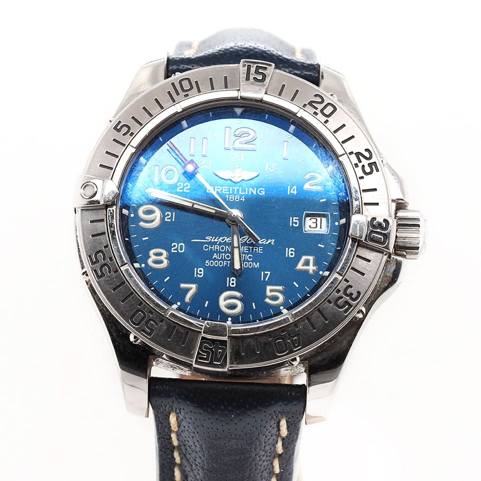 Ogden Vintage Watches Ogden Vintage Watch Breitling Superocean Steel Automatic Gents Watch – 2003 with Box and Papers