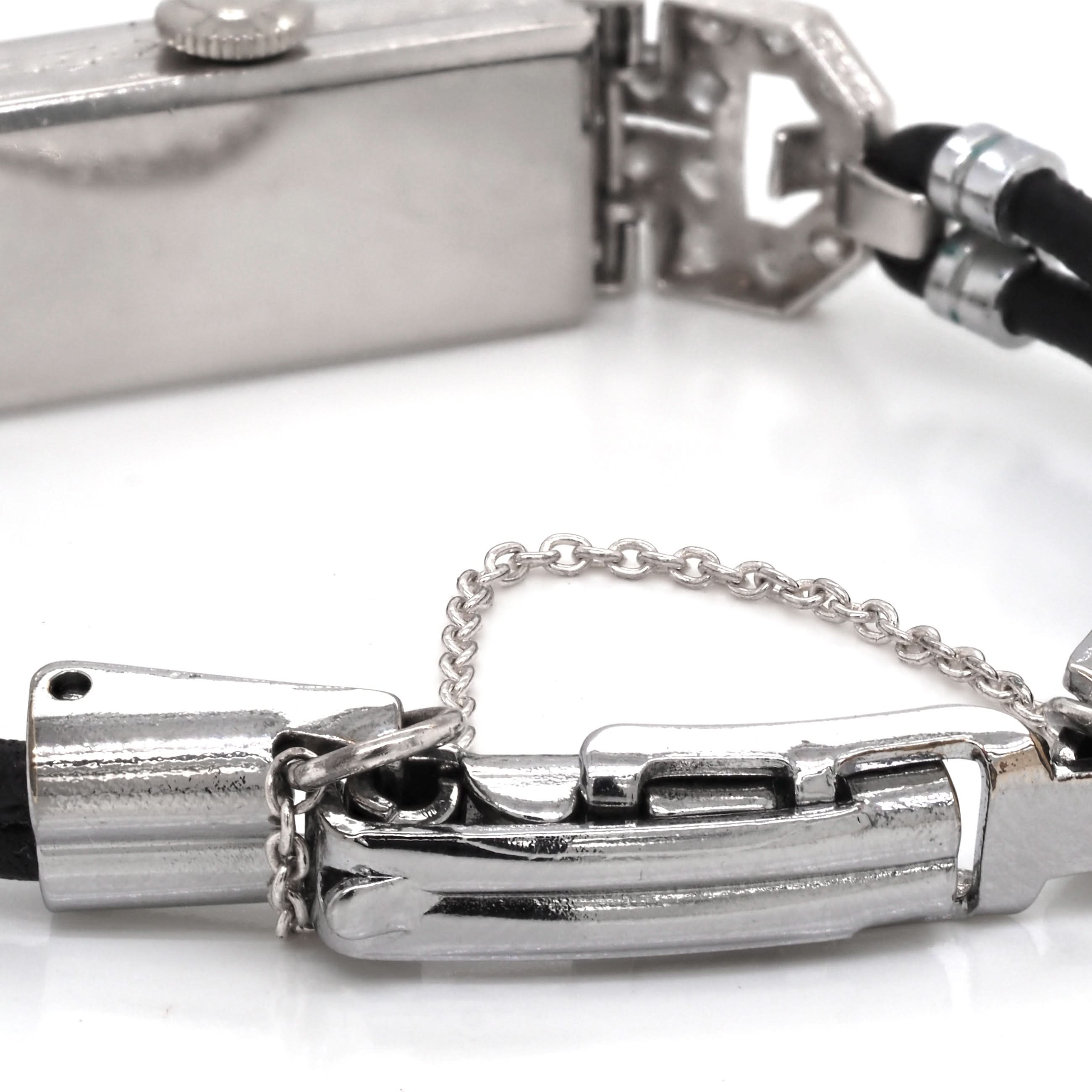 Ogden Vintage Watches Ogden Vintage Watch Ladies Art Deco Platinum and Diamond-Set Cocktail Watch