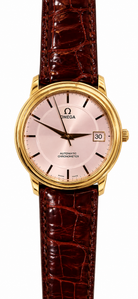Omega Luxury Watch Omega DeVille 18ct Yellow Gold Automatic with Omega Strap and Gold Plated Omega Buckle