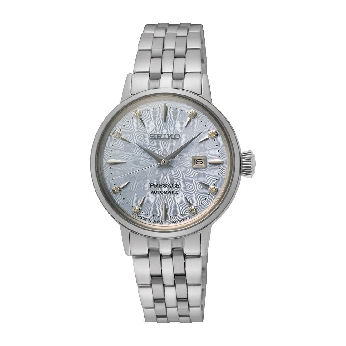 Seiko Luxury Watch Presage Cocktail Time 'Skydiving' Diamond Twist Ladies Automatic Watch SRE007J1