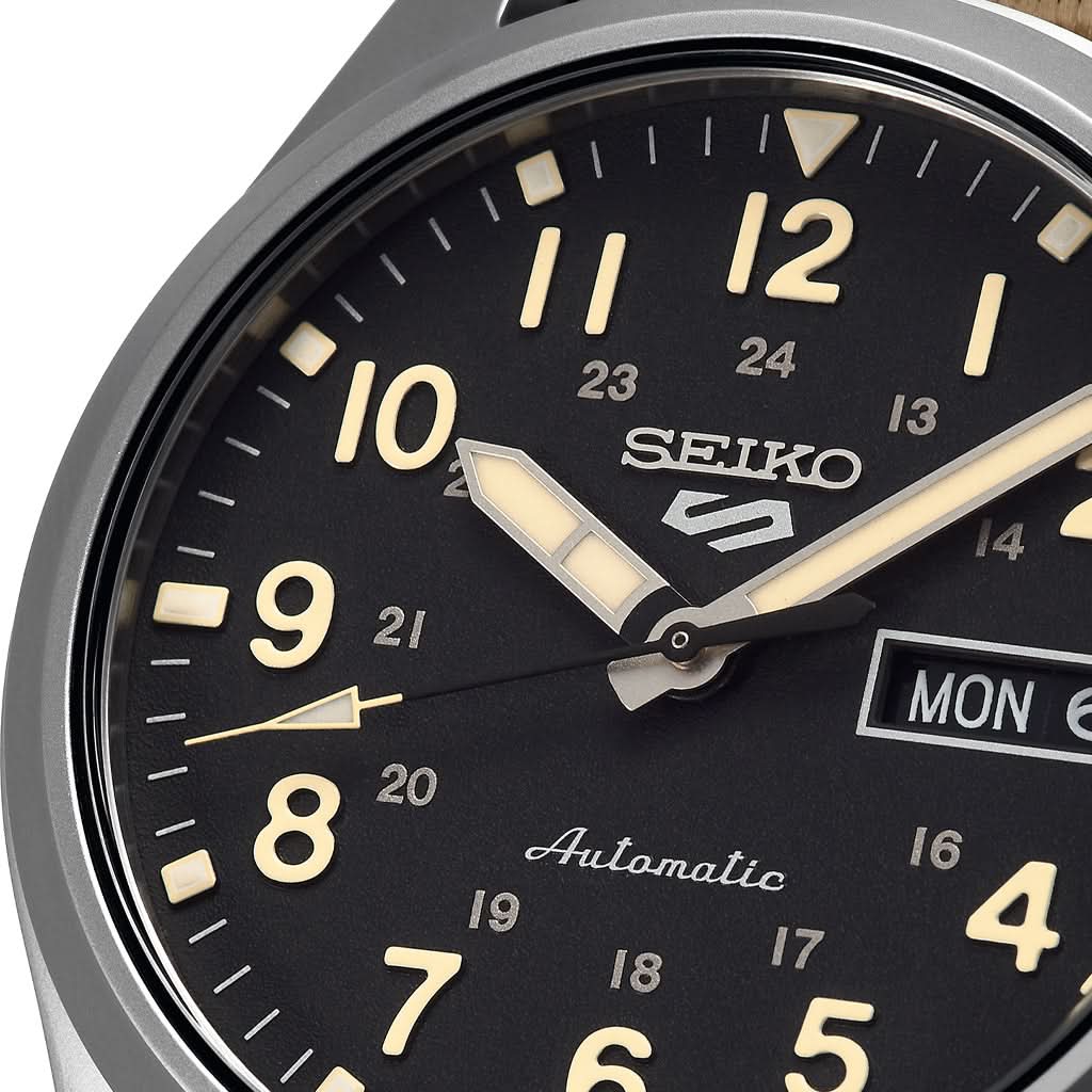 Seiko Luxury Watch Seiko 5 Sports Automatic Date Watch on Strap SRPG35K1