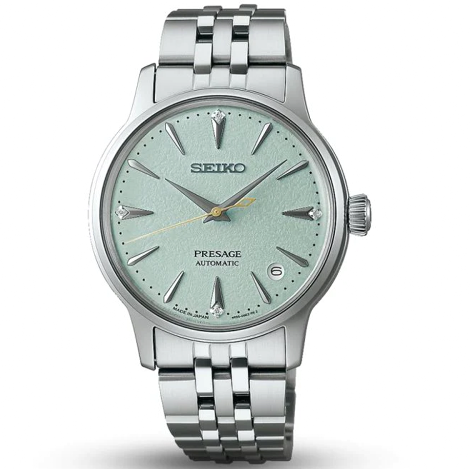 Seiko Luxury Watch Seiko Presage "Frozen Mojito" Cocktail Time Automatic Watch