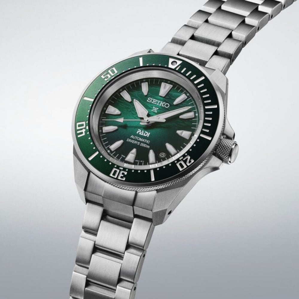 Seiko Luxury Watch Seiko Prospex PADI 60th Anniversary Automatic Dive Watch – Underwater Green Dial