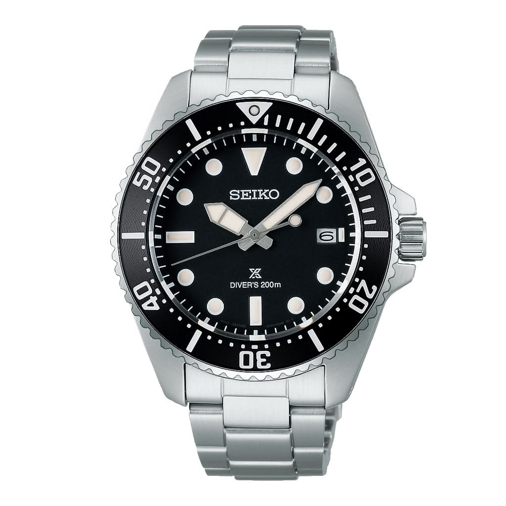 Seiko Prospex Solar Diver's in Pure Black SNE597P1 – Ogden Of