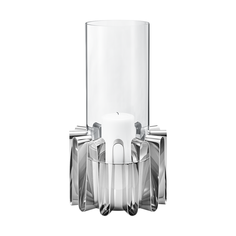 FREQUENCY HURRICANE, LARGE - STAINLESS STEEL AND GLASS - 10014936