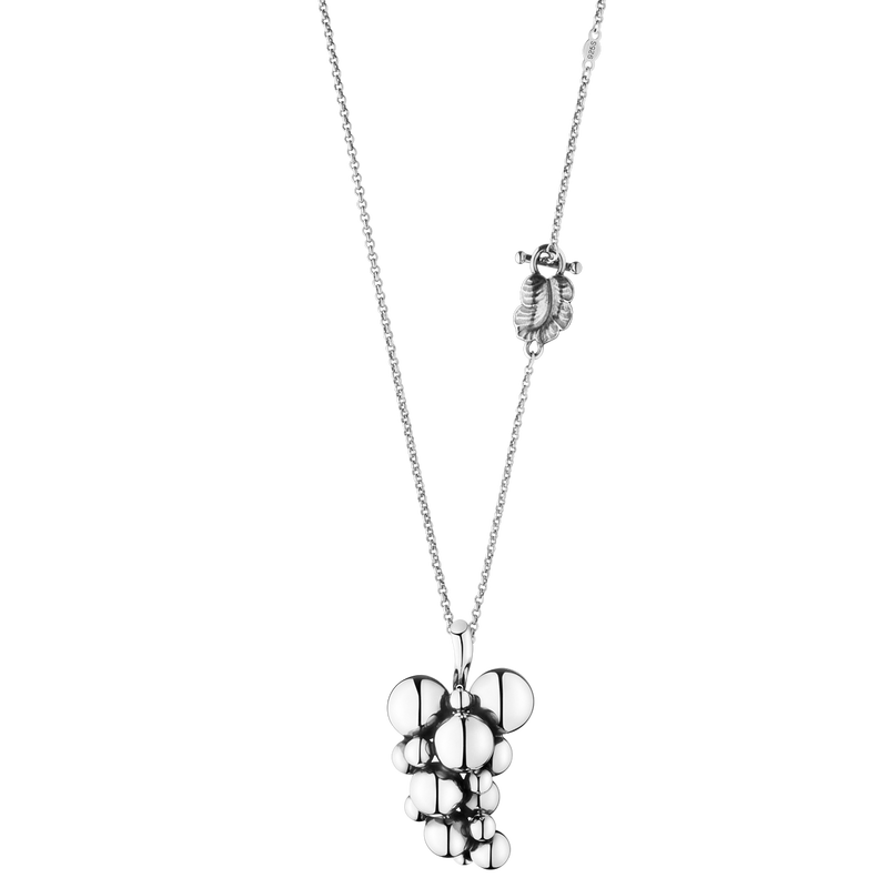 MOONLIGHT GRAPES PENDANT - STERLING SILVER, LARGE