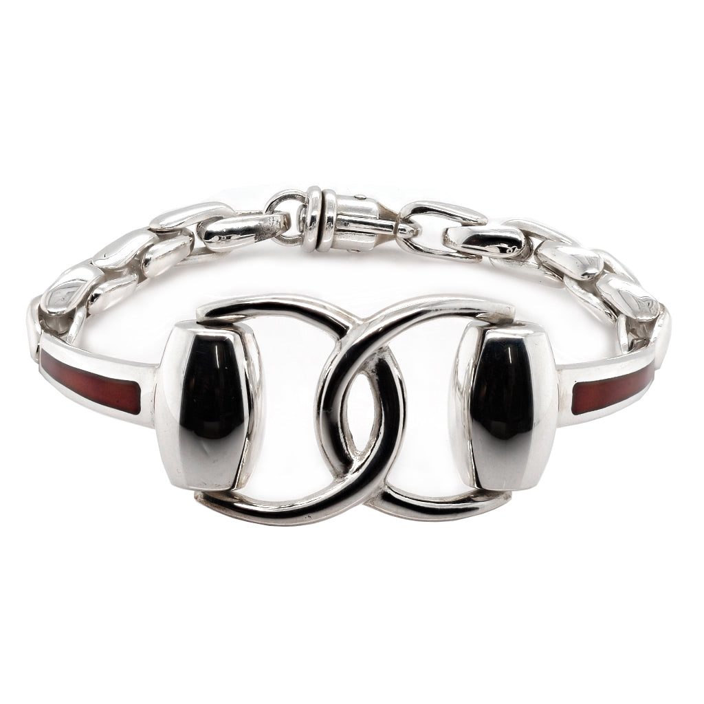 Horsebit Snaffle 925 Sterling Silver Horse Tack Bracelet – The Mexican  Collection