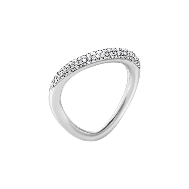 OFFSPRING RING - STERLING SILVER WITH BRILLIANT CUT DIAMONDS - SIZE 5 - 10013257
