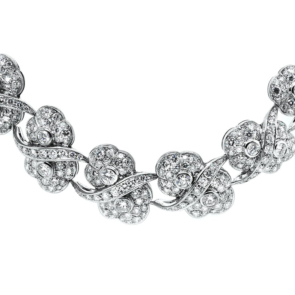 9ct White Gold Tension Style Diamond Pendant — Form Bespoke Jewellers