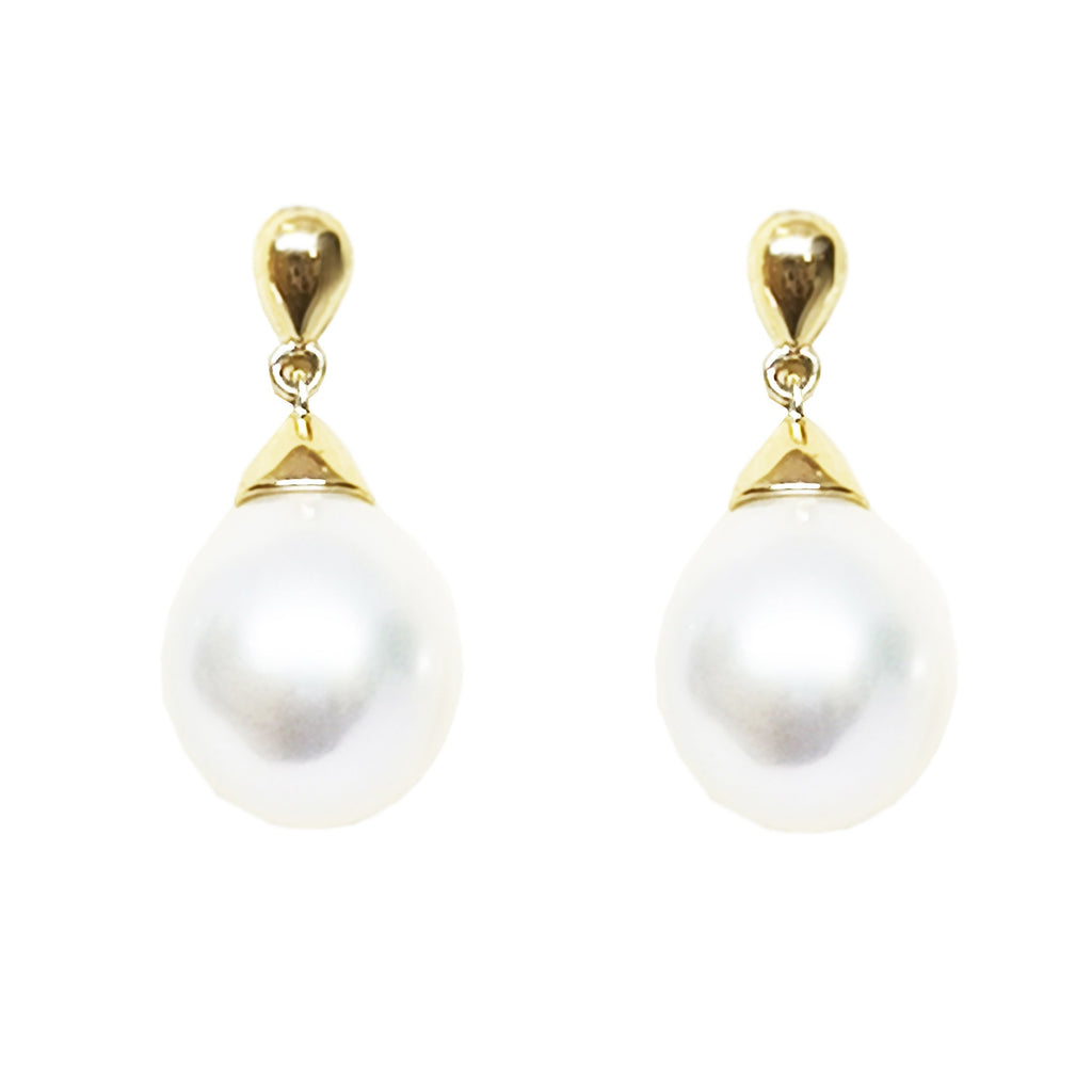 Fresh Water Cultured Pearl Drop Earrings 