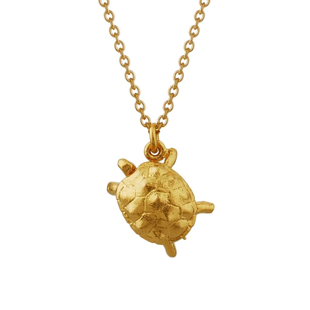 Alex Monroe Jewellery Gold-Plated Alex Monroe Racing Tortoise Necklace