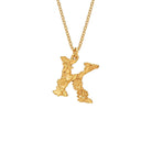 Alex Monroe Jewellery Gold Plated Silver Alex Monroe Floral Letter K Necklace