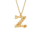 Alex Monroe Jewellery Gold Plated Silver Alex Monroe Floral Letter Z Necklace
