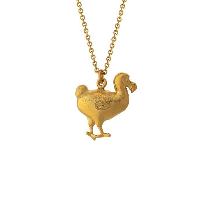 Alex Monroe Jewellery Gold Plated Silver Dodo Necklace
