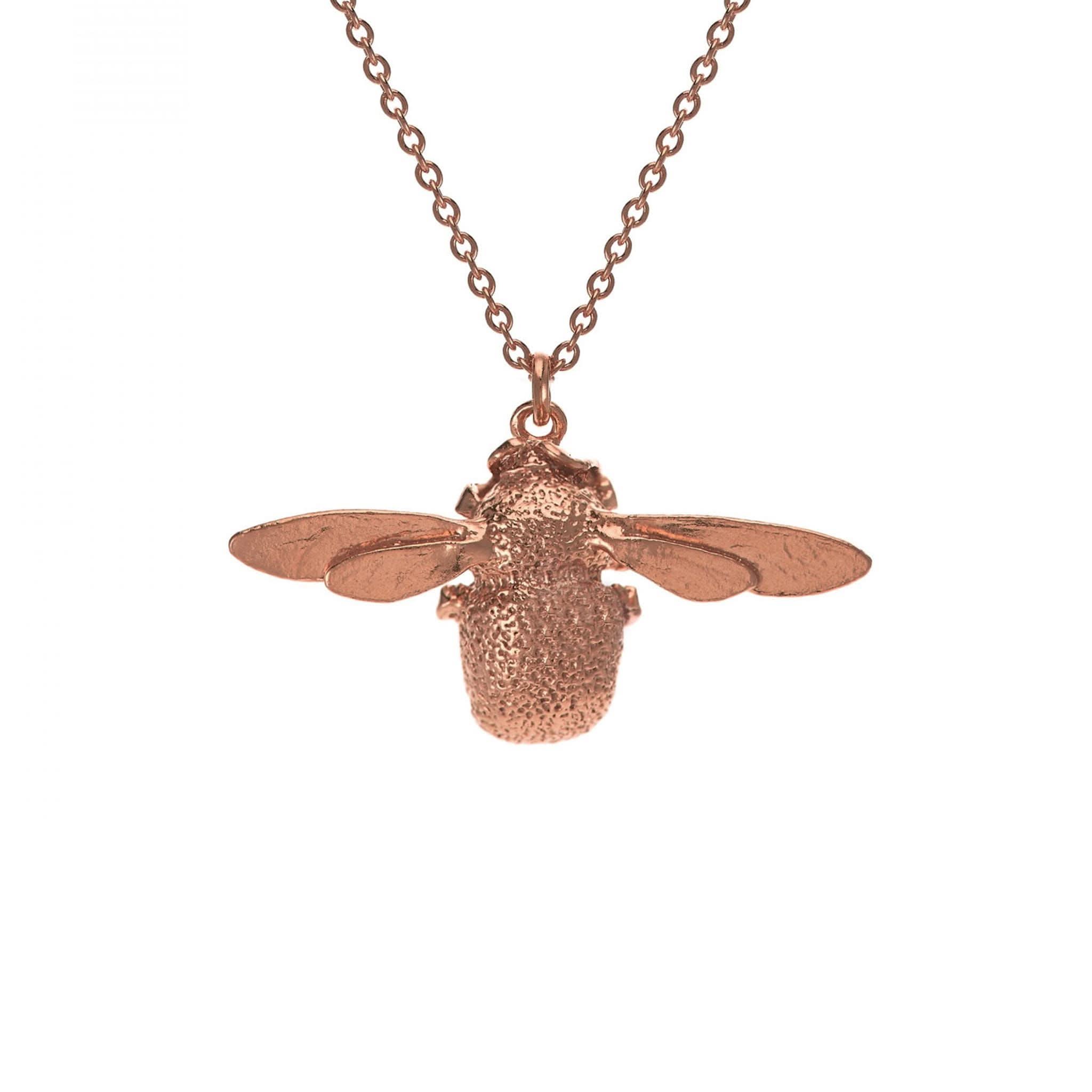 Alex Monroe Jewellery Rose Gold Plated Alex Monroe Bumblebee Necklace
