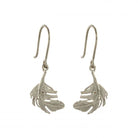 Alex Monroe Jewellery Silver Alex Monroe Little Feather Hook Earrings