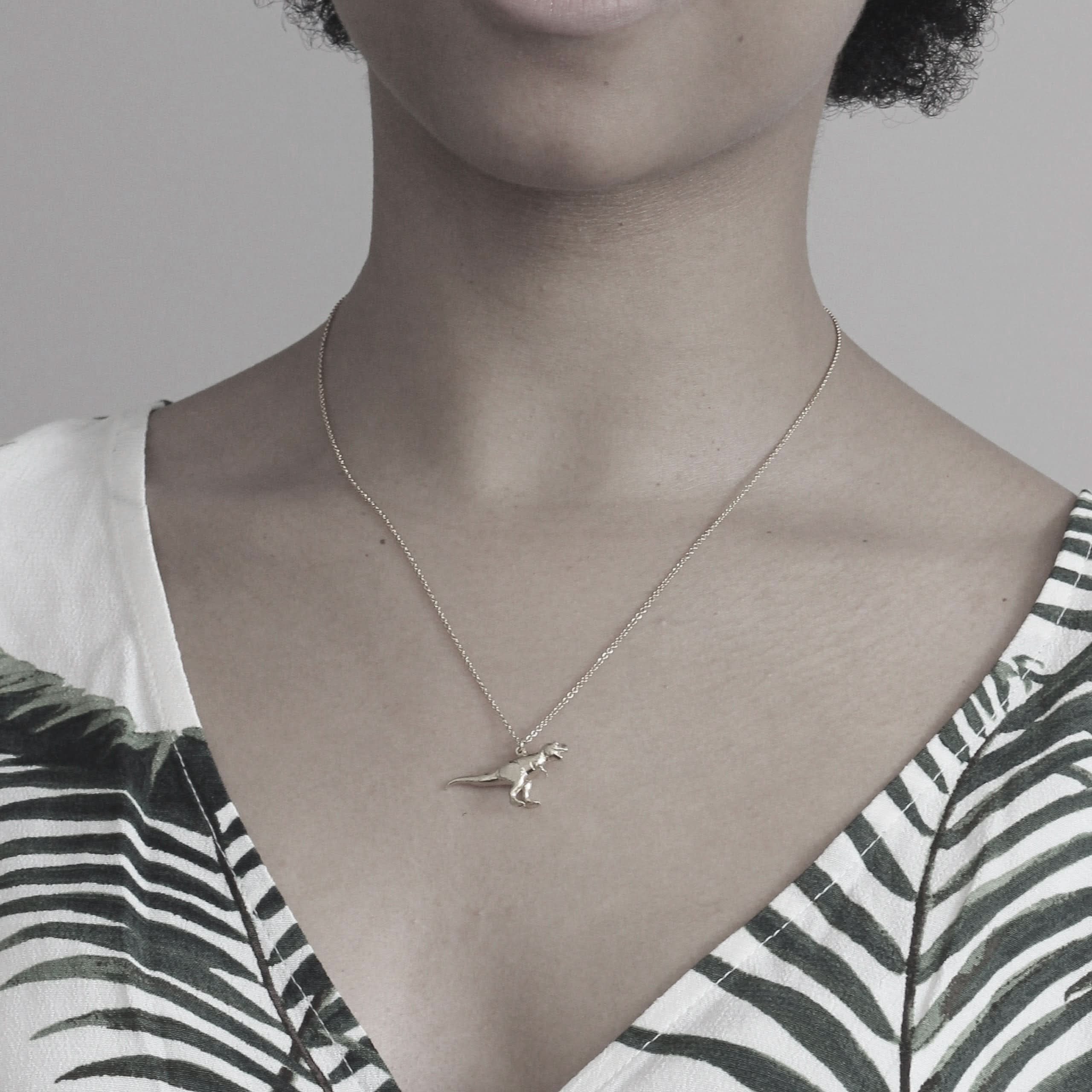Alex Monroe Jewellery Tyrannosaurus Rex Necklace
