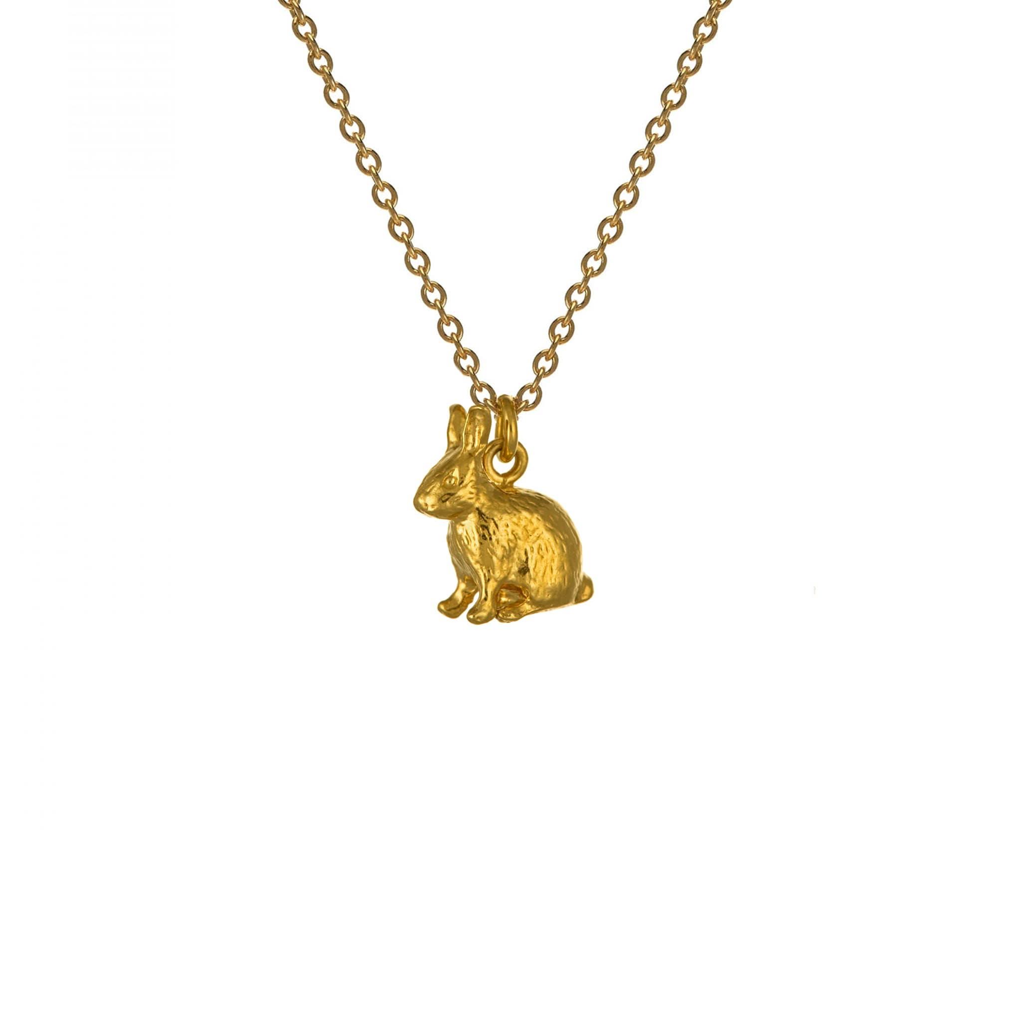 Alex Monroe Sitting Bunny Necklace