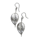 Andrew O'Dell Jewellery A pair of Andrew O’Dell silver leaf earrings.