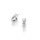 FOPE Designer Jewellery FOPE 18ct White Gold Eka Tiny Hoop Earrings OR730