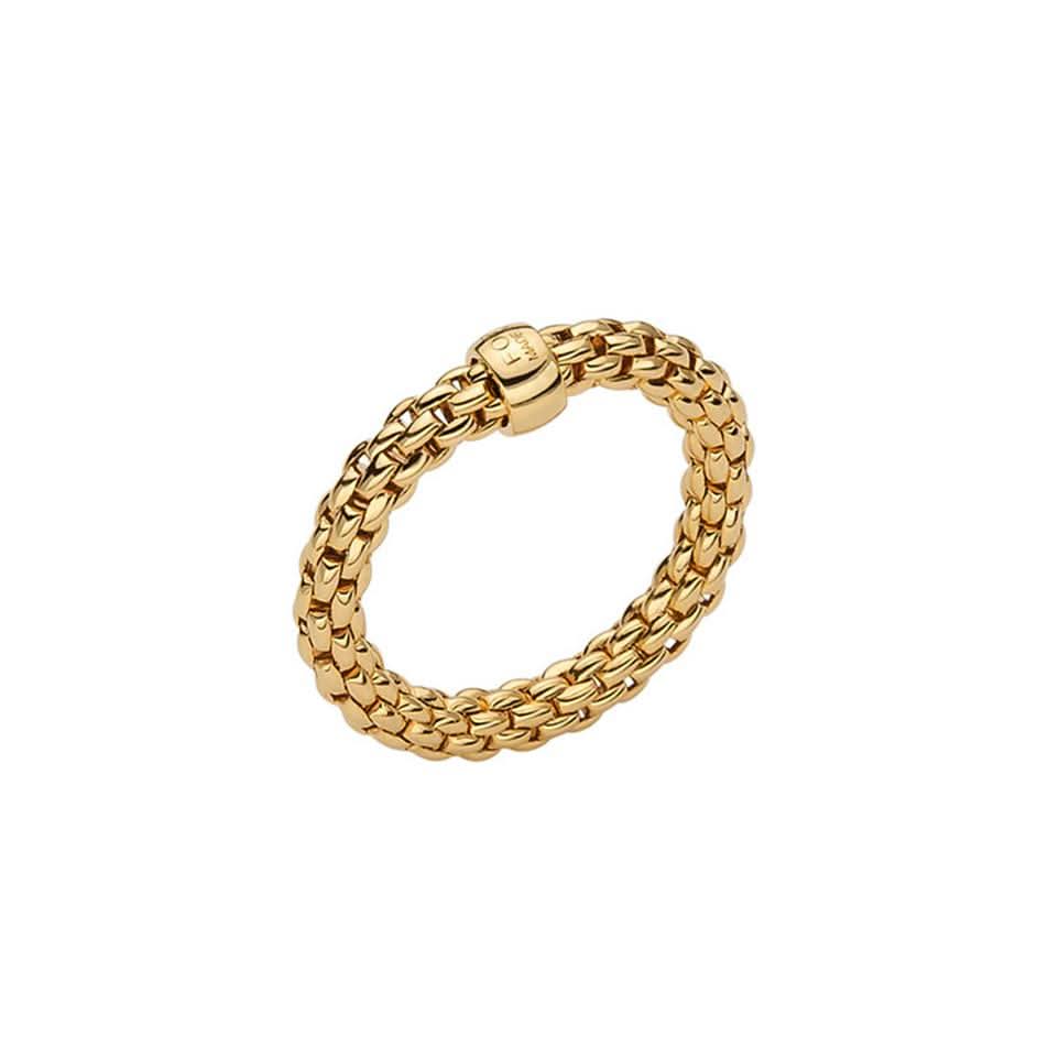 FOPE Designer Jewellery FOPE 18ct Yellow Gold Essentials Ring