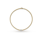 FOPE Designer Jewellery FOPE 18ct Yellow Gold 'Flex'it Solo' Necklace with Three Diamond-set Rondels