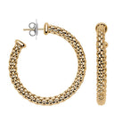 FOPE Designer Jewellery FOPE Essentials 18ct Yellow Gold Large Hoop Earrings