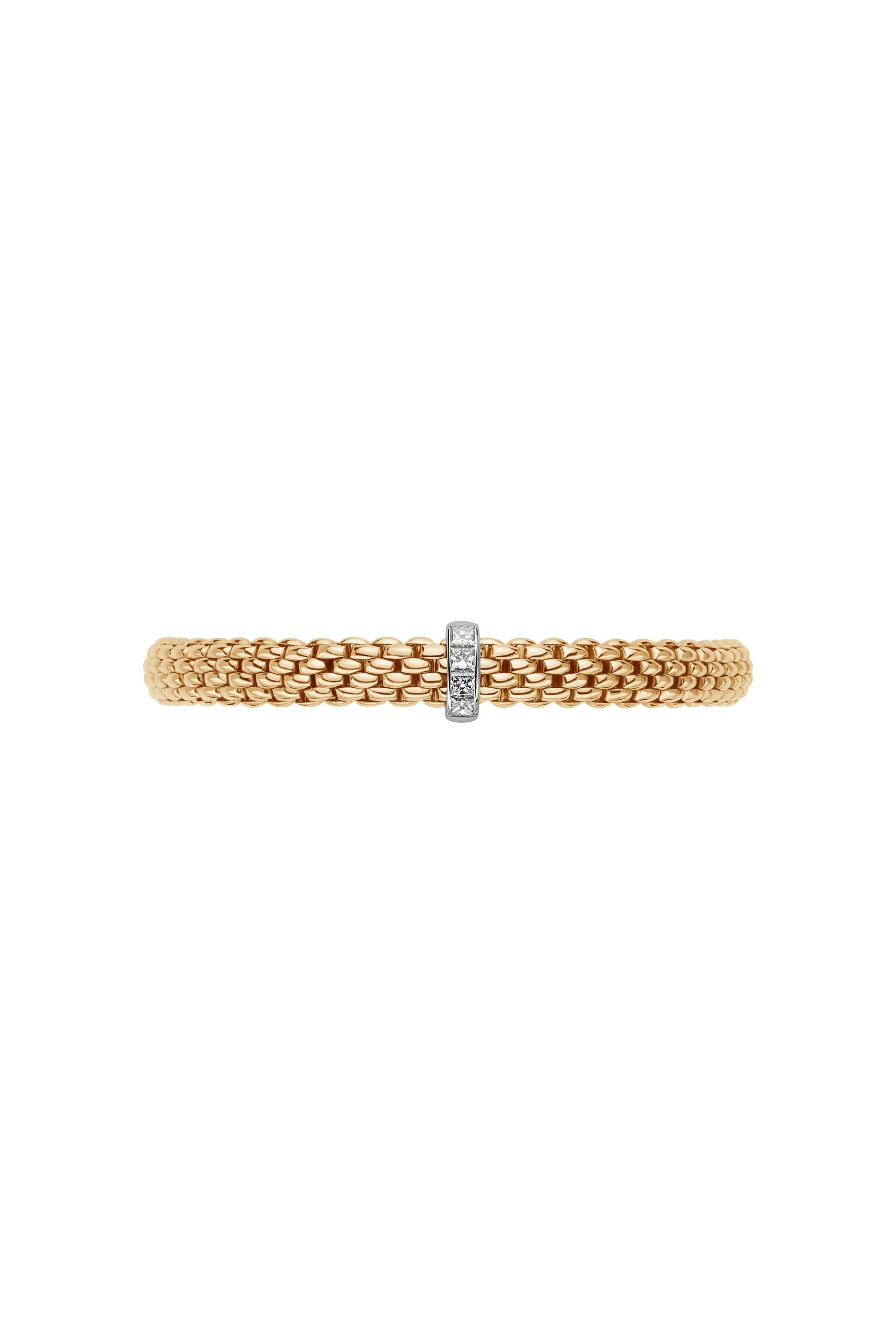 FOPE Designer Jewellery FOPE Flex'it Vendome 18ct Rose Gold 0.35ct Diamond Rondel Bracelet 584B BBRM
