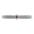 FOPE Designer Jewellery FOPE Flex'it Vendome 18ct White Gold Ruby and Diamond Rondel Bracelet 583B BRUB